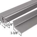 Interlocking Astragal - Aluminum, 2-3/8 x 82"; SD