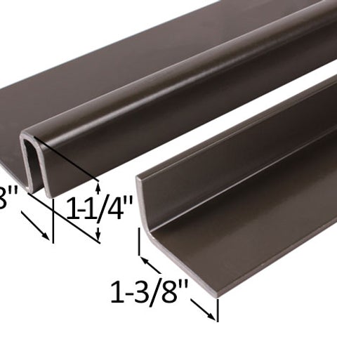 Interlocking Astragal - Aluminum, 2-3/8 x 82"; SD