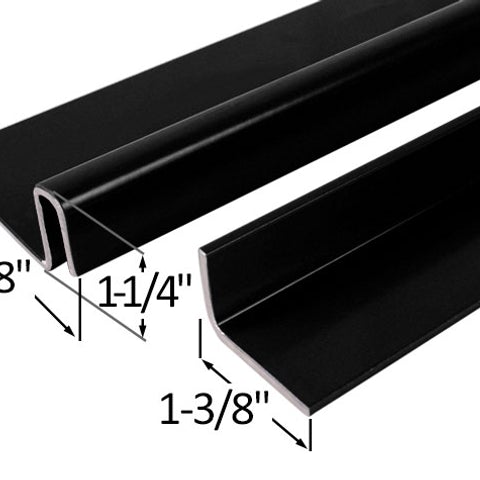 Interlocking Astragal - Aluminum, 2-3/8 x 82"; SD