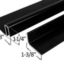 Interlocking Astragal - Aluminum, 2-3/8 x 82"; SD