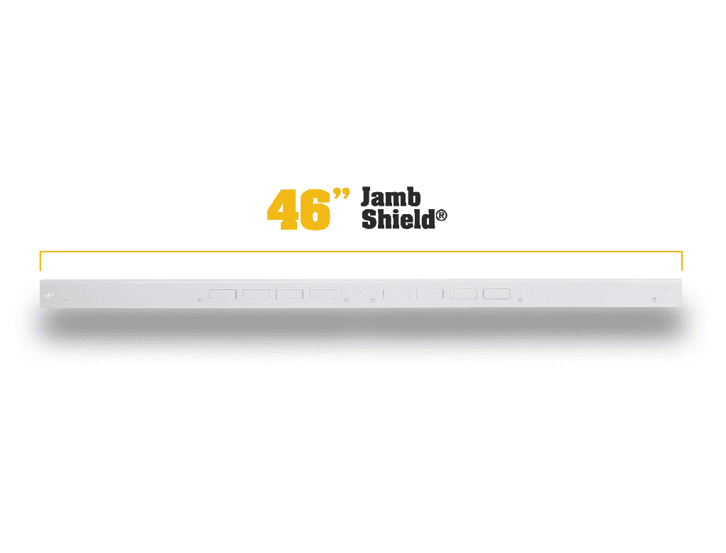 [JSH-EZA-20000] 46" Door Armor Jamb Shield - Ultimate Door Security Easy Install (White)