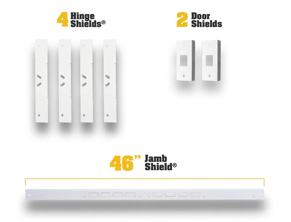 Door Armor Double Door Reinforcement Security Kit Without Night Lock