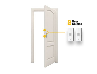 Door Armor MINI Door Shields Lock Security Plates (2Pcs )